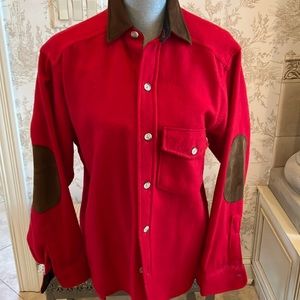 Red Woolrich Wool shirt or light weight jacket.